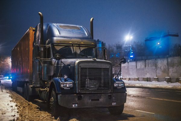 parked the truck at night