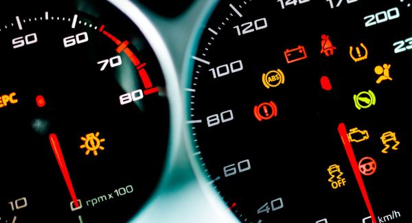 car warning lights illuminated