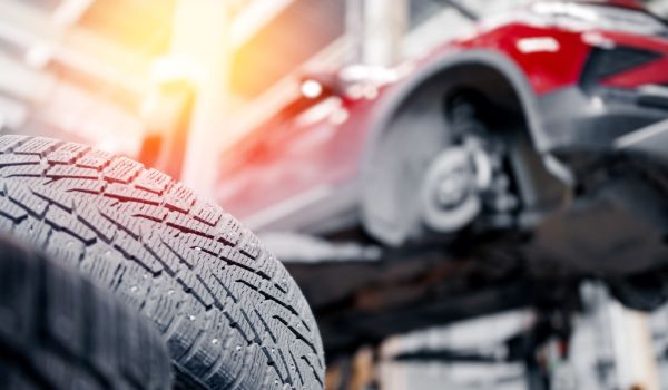 tire service at auto repair shop