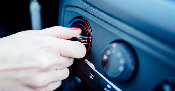 Turning on the heater in vehicle