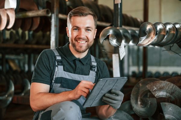 smiling mechanic