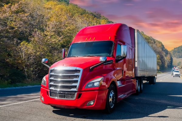 Semi Trucks on road