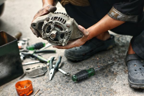 checking and repairing car alternator (dynamo), one of vital electrical component of car