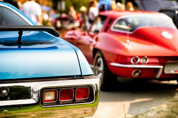 Antique vehicles in need of a paint restoration