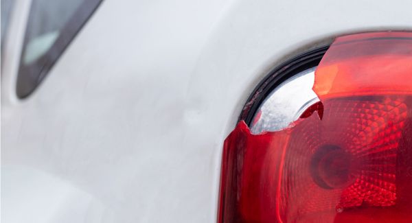 Cracked vehicle light
